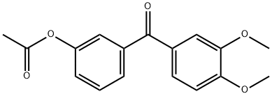 3-ACETOXY-3',4'-DIMETHOXYBENZOPHENONE 结构式