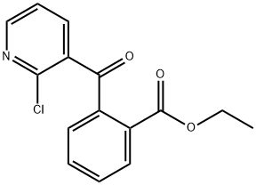 2-(2-氯烟酰基)苯甲酸乙酯 结构式