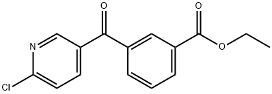 2-CHLORO-5-(3-ETHOXYCARBONYLBENZOYL)PYRIDINE 结构式