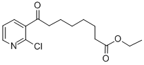 8-(2-氯吡啶-3-基)-8-氧代辛酸乙酯 结构式