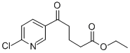 5-(6-氯吡啶-3-基)-5-氧代戊酸乙酯 结构式