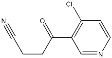 4-(4-CHLORO-3-PYRIDYL)-4-OXOBUTYRONITRILE 结构式