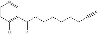 8-(4-氯吡啶-3-基)-8-氧代辛腈 结构式