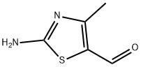 2-氨基-4-甲基噻唑-5-甲醛 结构式
