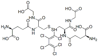 S-(1,2,3,4,4-pentachloro-1,3-butadienyl)glutathione 结构式