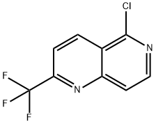 5-CHLORO-2-(TRIFLUOROMETHYL)-1,6-NAPHTHYRIDINE
 结构式