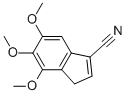 4,5,6-TRIMETHOXY-3H-INDENE-1-CARBONITRILE 结构式