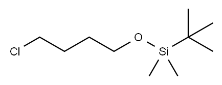 叔丁基(4-氯丁氧基)二甲基硅烷 结构式