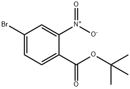 4-溴-2-硝基苯甲酸叔丁酯 结构式