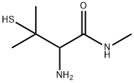 Butanamide,  2-amino-3-mercapto-N,3-dimethyl- 结构式