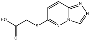 2-([1,2,4]三唑并[3,4-F]哒嗪-6-基硫基)乙酸 结构式