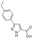 3-(4-乙基苯基)-1H-吡唑-5-羧酸 结构式