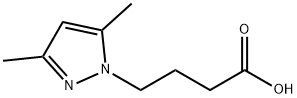 4-(3,5-二甲基-1H-吡唑-1-基)丁酸 结构式