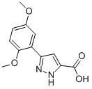3-(2,5-DIMETHOXYPHENYL)-1H-PYRAZOLE-5-CARBOXYLIC ACID 结构式