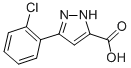 5-(2-氯苯基)-1H-吡唑-3-羧酸 结构式