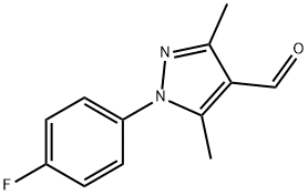 1-(4-氟-苯基)-3,5-二甲基-1H-吡唑-4-甲醛 结构式