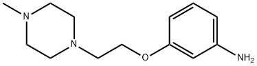 3-(2-(4-甲基哌嗪-1-基)乙氧基)苯胺 结构式