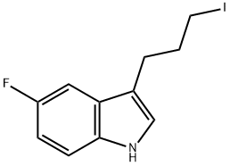 5-FLUORO-3-(3-IODOPROPYL)-1H-INDOLE 结构式