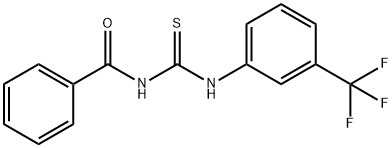 N-Benzoyl-N'-[3-(trifluoromethyl)phenyl]thiourea 结构式