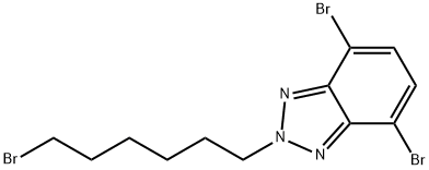 4,7-二溴-2-(6-溴己基)-2H-苯并三唑 结构式