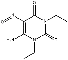1,3-二乙基-5-亚硝基-6-氨基脲嘧啶 结构式