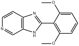 2-(2,6-Dimethoxyphenyl)-1H-imidazo[4,5-c]pyridine 结构式