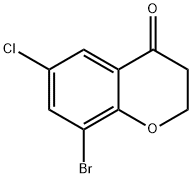 8-溴-6-氯-4-二氢色原酮 结构式