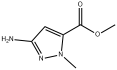 3-氨基-1-甲基吡唑-5-羧酸甲酯 结构式