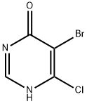 5-溴-6-氯-4(3H)-嘧啶酮 结构式