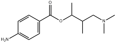 [4-(DIMETHYLAMINO)-3-METHYLBUTAN-2-YL] 4-AMINOBENZOATE 结构式