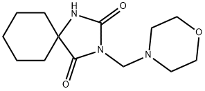 3-(Morpholinomethyl)-1,3-diazaspiro[4.5]decane-2,4-dione 结构式
