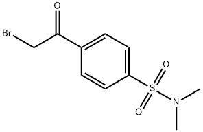 4-(2-溴乙酰基)-N,N-二甲基苯-1-磺酰胺 结构式