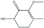 2-Cyclohexen-1-one,6-hydroxy-2-methoxy-3-methyl-,(+)-(9CI) 结构式