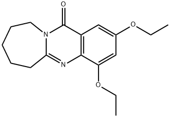 Azepino[2,1-b]quinazolin-12(6H)-one,  2,4-diethoxy-7,8,9,10-tetrahydro- 结构式