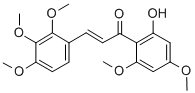 1-(2-HYDROXY-4,6-DIMETHOXYPHENYL)-3-(2,3,4-TRIMETHOXYPHENYL)-2-PROPEN-1-ONE 结构式