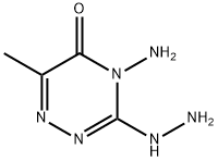 4-氨基-3-腙-6-甲基-3,4-二氢-1,2,4-三嗪-5(2H)-酮 结构式