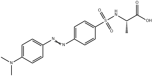 4-二甲氨基偶氮苯-4'-磺酰-L-丙氨酸 结构式