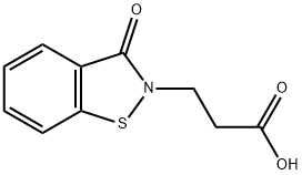 3-(3-氧代-2,3-二氢-1,2-苯并噻唑-2-基)丙酸 结构式