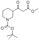 N-BOC-Β-氧代-3-哌啶-丙酸甲酯 结构式