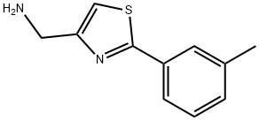 1-[2-(3-甲基苯)-1,3-三唑-4-基]甲胺 结构式