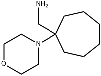 (1-N-吗啉基环庚基)甲胺 结构式