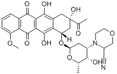 cyanomorpholinodaunomycin 结构式