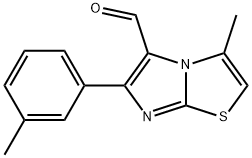 3-METHYL-6-(3-METHYLPHENYL)IMIDAZO[2,1-B]THIAZOLE-5-CARBOXALDEHYDE 结构式