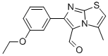 6-(3-ETHOXYPHENYL)-3-METHYLIMIDAZO[2,1-B]THIAZOLE-5-CARBOXALDEHYDE 结构式