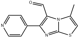 3-METHYL-6-(4-PYRIDINYL)IMIDAZO[2,1-B]THIAZOLE-5-CARBOXALDEHYDE 结构式