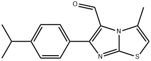 3-METHYL-6-[4-(1-METHYLETHYL)PHENYL]IMIDAZO[2,1-B]THIAZOLE-5-CARBOXALDEHYDE 结构式