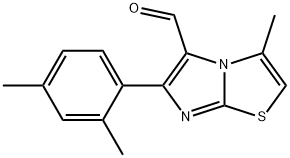 6-(2,4-DIMETHYLPHENYL)-3-METHYLIMIDAZO[2,1-B]THIAZOLE-5-CARBOXALDEHYDE 结构式