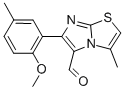 6-(2-METHOXY-5-METHYLPHENYL)-3-METHYLIMIDAZO[2,1-B]THIAZOLE-5-CARBOXALDEHYDE 结构式