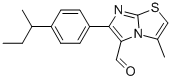 3-METHYL-6-[4-(1-METHYLPROPYL)PHENYL]IMIDAZO[2,1-B]THIAZOLE-5-CARBOXALDEHYDE 结构式