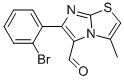 6-(2-BROMOPHENYL)-3-METHYLIMIDAZO[2,1-B]THIAZOLE-5-CARBOXALDEHYDE 结构式